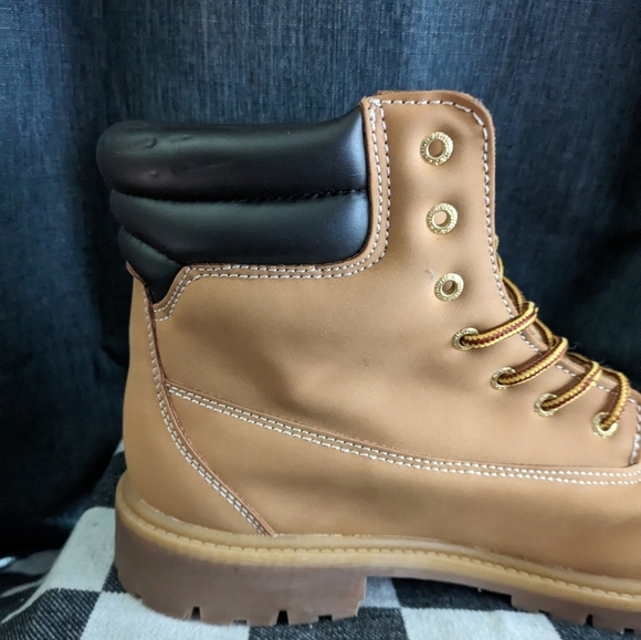 NAUTICA PATTOX Smooth BOOT Faux Leather Men 13 Honey KM1111 1223 main image 7